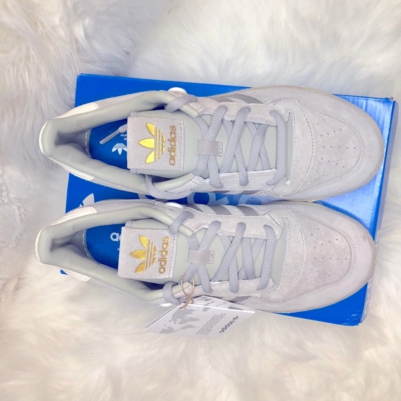 Adidas Rivalry Low 85 Grey Suede Sneakers Mens US size 8 - Picture 4 of 11